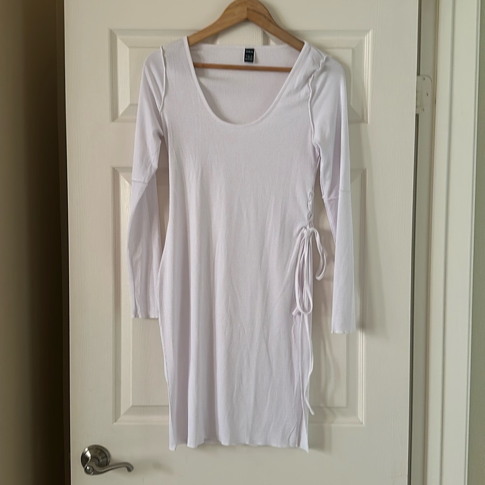 SHEIN White long sleeve dress